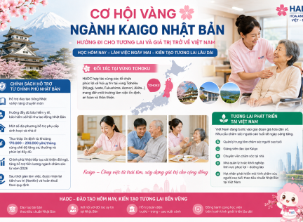 🌸 CƠ HỘI VÀNG NGÀNH KAIGO NHẬT BẢN – HƯỚNG ĐI CHO TƯƠNG LAI VÀ GIÁ TRỊ TRỞ VỀ VIỆT NAM 🌸