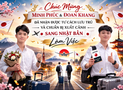 CHÚC MỪNG MINH PHÚC &amp; ĐOAN KHANG ĐÃ NHẬN COE