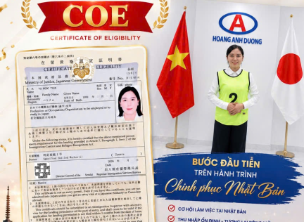 🎉🎉 CHÚC MỪNG HỌC VIÊN VÕ NGỌC TIẾN ĐÃ CHÍNH THỨC NHẬN ĐƯỢC COE! 🇻🇳✈️🇯🇵