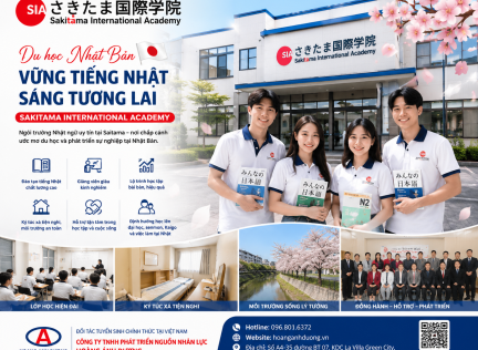 🇯🇵 KHÁM PHÁ CƠ HỘI DU HỌC TẠI SAKITAMA INTERNATIONAL ACADEMY – CÁNH CỬA ĐẾN TƯƠNG LAI TẠI NHẬT BẢN 🌸