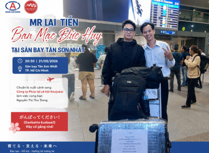✈️ CHÚC MỪNG BẠN MẠC ĐỨC HUY CHÍNH THỨC XUẤT CẢNH SANG NHẬT BẢN LÀM VIỆC TẠI KOUJUKAI 🇯🇵🌸